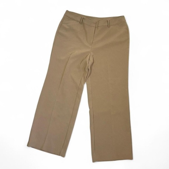 Chicos Womens 2.5/L/14 Trousers Dress Pants Brown Formal Careerwear - Picture 1 of 7